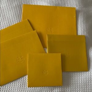 5 Hudson Bay Bright Yellow Gift Boxes